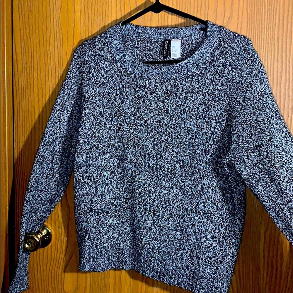 Black and white sweater